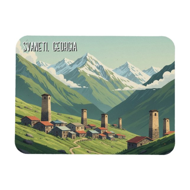 Magnet Flexible Voyage en Géorgie Svaneti (Horizontal)