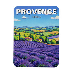 Magnet Flexible Voyage en Provence France Champs de Lavande
