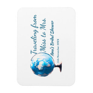 Magnet Flexible Voyage enterrement de vie de jeune fille ajouter n