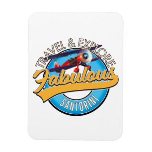 Magnet Flexible Voyage & Explore Fabulous Santorini