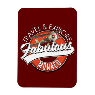 Magnet Flexible voyager explorer fabuleux logo de Monaco