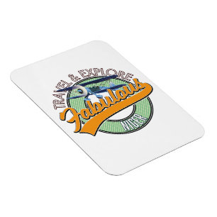 Magnet Flexible voyager explorer fabuleux logo Niger