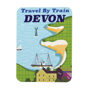 Magnet Flexible Voyagez en train Devon