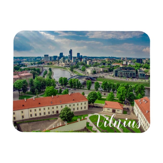 Magnet Flexible Vue aérienne de Vilnius, Lituanie (Horizontal)