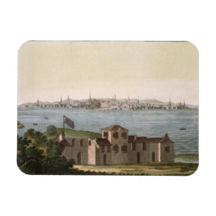 Magnet Flexible Vue de Boston, de 'Le Costume Ancien et Moderne