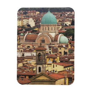 Magnet Flexible Vue de Florence, Italie depuis la Piazza