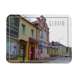 Magnet Flexible Vue de la ville de Slonim en Biélorussie Architect