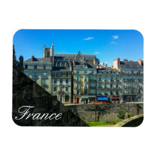 Magnet Flexible Vue de rue de la ville de France