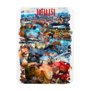 Magnet Flexible Vue de Tbilisi Georgia