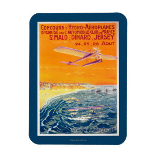 Magnet Flexible Vue des avions de flotteur en affiche d'air et de