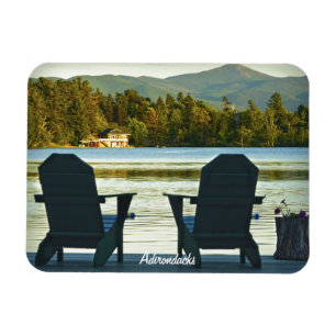 Magnet Flexible Vue des chaises Adirondack dans les Adirondacks, N