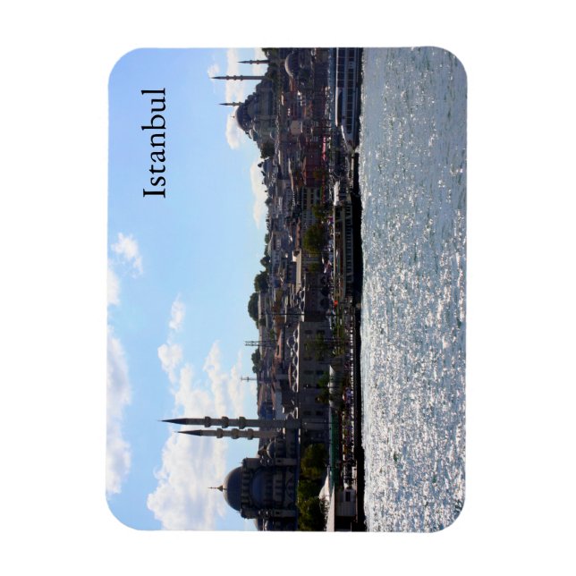 Magnet Flexible Vue du port d'Istanbul (Vertical)
