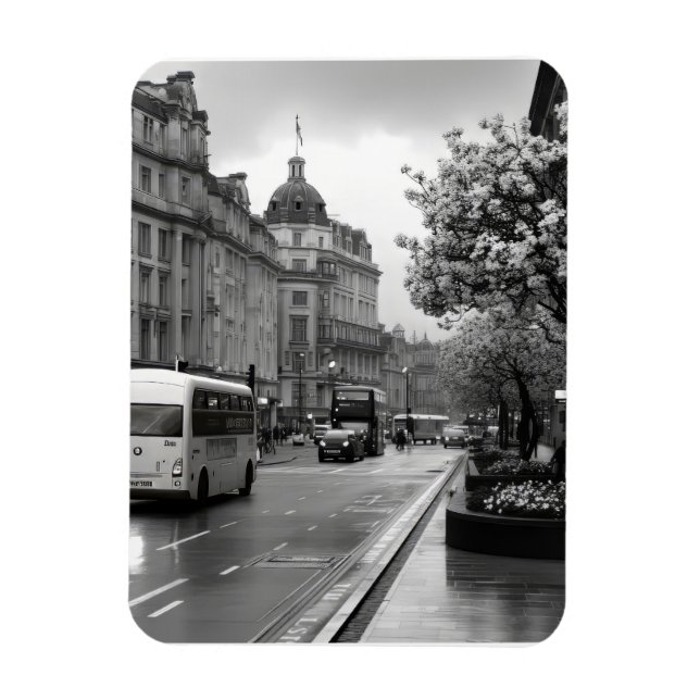 Magnet Flexible Vue élégante sur rue (Vertical)