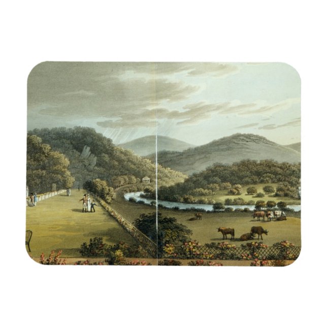 Magnet Flexible Vue générale des frontières sud et est de (Horizontal)