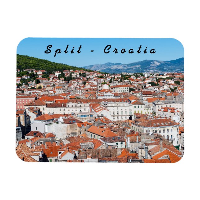Magnet Flexible Vue générale sur la ville de Split - Dalmatie, Cro (Horizontal)
