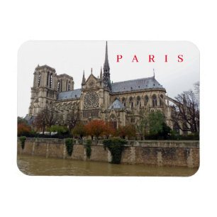 Magnet Flexible Vue latérale de la cathédrale Notre-Dame de Paris