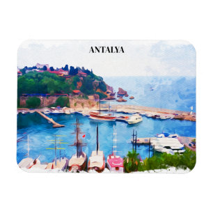 Magnet Flexible Vue panoramique d'Antalya Turquie