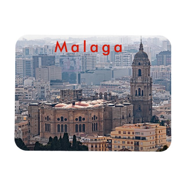Magnet Flexible Vue sur la cathédrale de Malaga. (Horizontal)