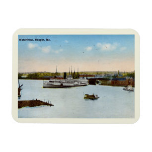 Magnet Flexible Waterfront, Bangor, Maine Style Vintage