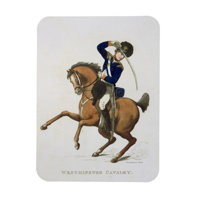 Magnet Flexible Westminster Cavalry Volunteer, plaque 4 de 'Loyal (Vertical)