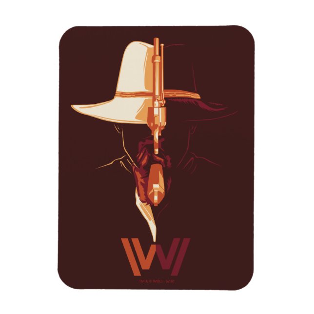 Magnet Flexible Westworld | Casquette blanc Casquette noir scintil (Vertical)