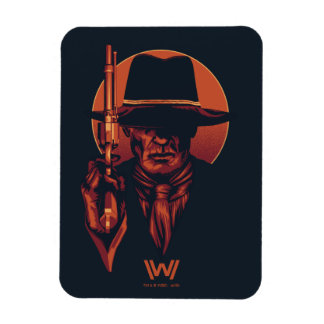 Magnet Flexible Westworld | Homme en noir avec révolver