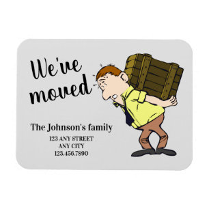 Magnet Flexible We've moved change of address announcement card