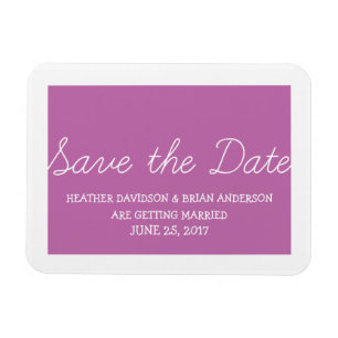 Magnet Flexible Whimsy Save the Date Magnet, Fuchsia