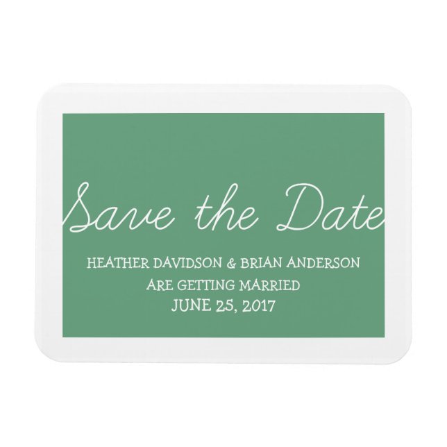 Magnet Flexible Whimsy Save the Date Magnet, Vert (Horizontal)