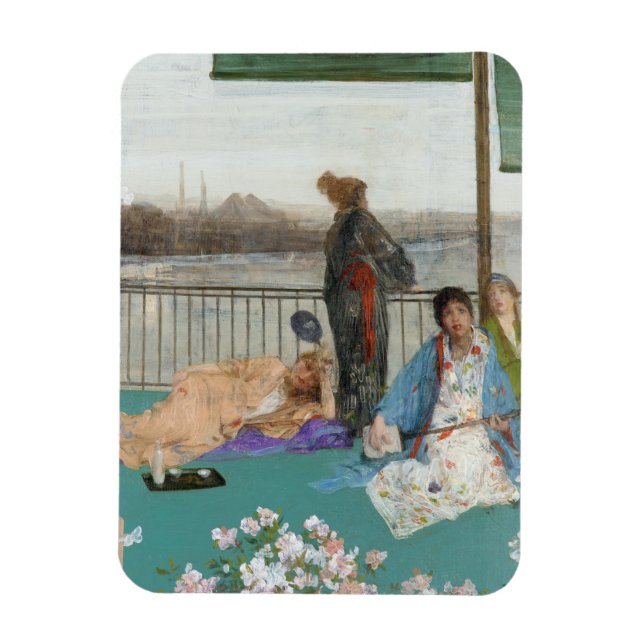 Magnet Flexible Whistler - Variations de couleur chair et de vert (Vertical)