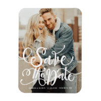 White Bold Modern Calligraphy Enregistrer la date