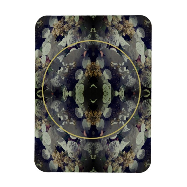 Magnet Flexible White Lacecap Hydrangea Frame Ajouter Votre Photo (Vertical)