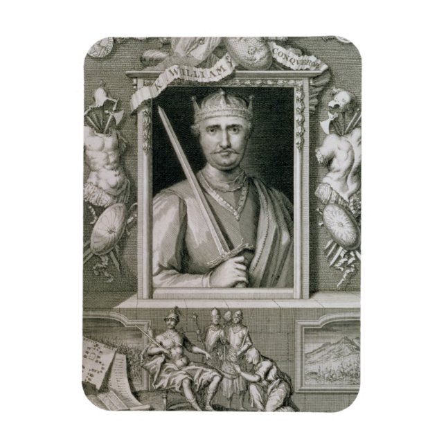 Magnet Flexible William I the Conqueror (1027-1087) Roi d'Angleter (Vertical)