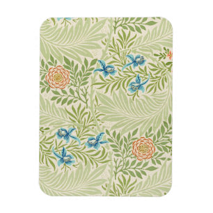 Magnet Flexible William Morris Larkspur Motif floral