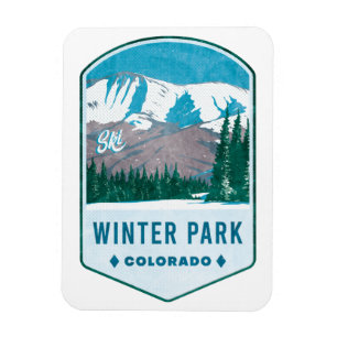 Magnet Flexible Winter Park Colorado Ski Badge