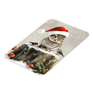 Magnet Flexible Winter Père Noël Bunny Wonderland