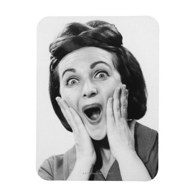 Magnet Flexible Woman Making Face (Vertical)