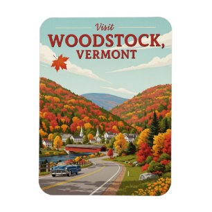 Magnet Flexible Woodstock Vermont Travel