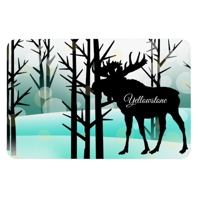 Magnet Flexible Yellowstone Magnet-Moose (Horizontal)