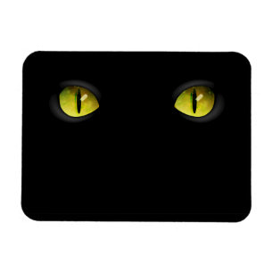 Magnet Flexible Yeux de chat noir brillant dans l'obscurité