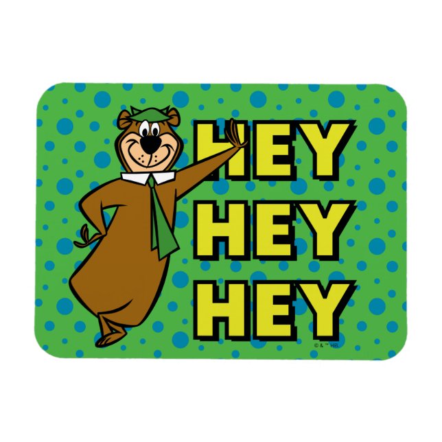 Magnet Flexible Yogi Bear Hey Hey Hey (Horizontal)