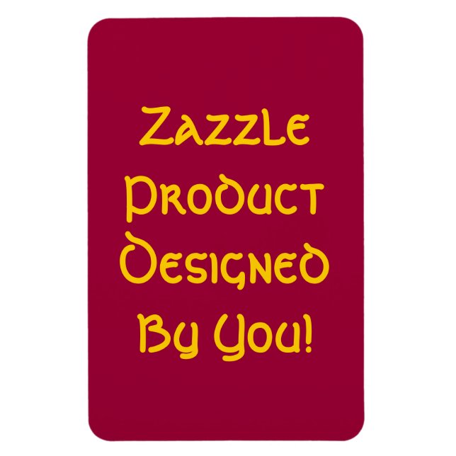 Magnet Flexible Zazzle Produit Conçu Par Vous! (Vertical)