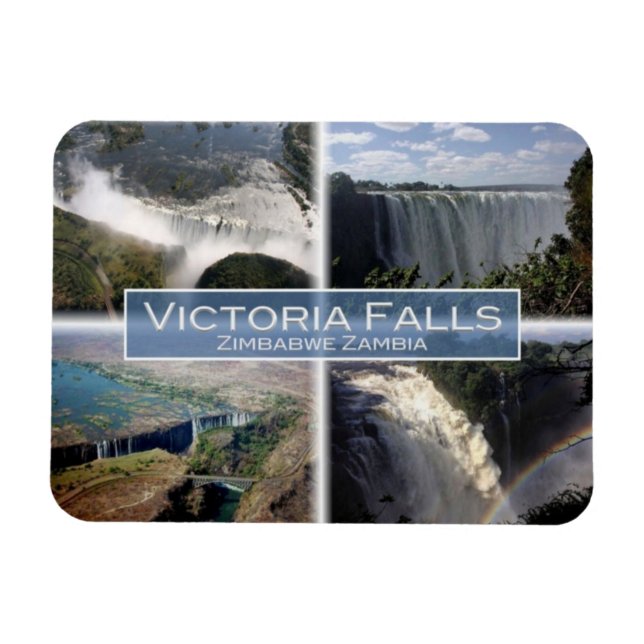 Magnet Flexible ZM Zambie Zimbabwe - Chutes Victoria - (Horizontal)