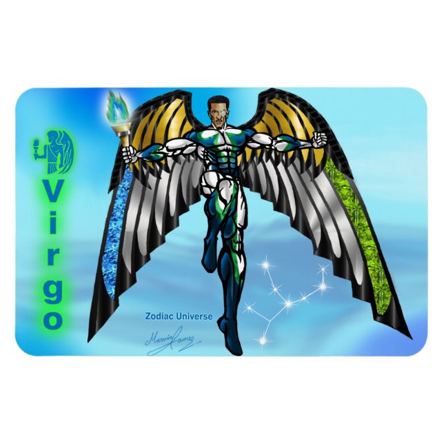 Magnet Flexible Zodiac Universe - 4 x 6 Virgo Magnet. (Horizontal)