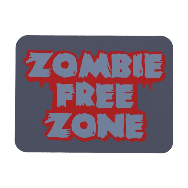 Magnet Flexible Zombie Zone libre aimant personnalisé (Horizontal)