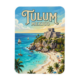 Magnet Flexible Zone archéologique de Tulum Mexique