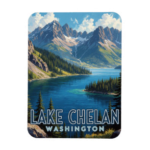 Magnet Flexible Zone de loisirs nationale du lac Chelan - Washingt