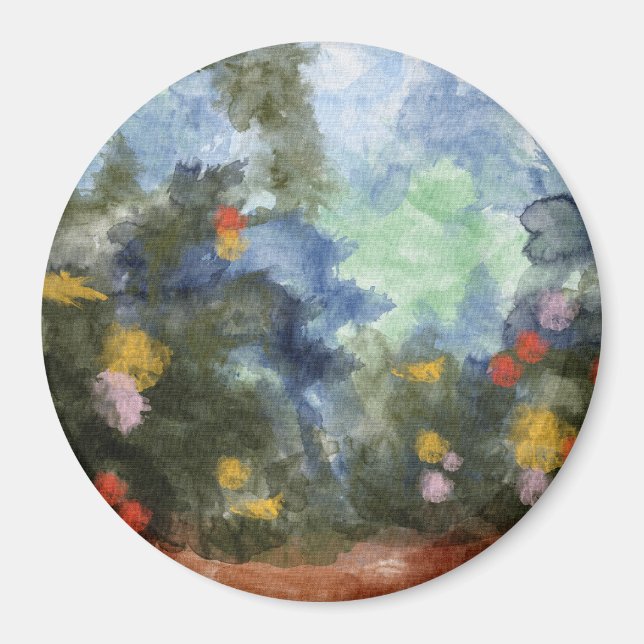 Magnet, Flower Path Wasserfarbe Magnet (Vorne)