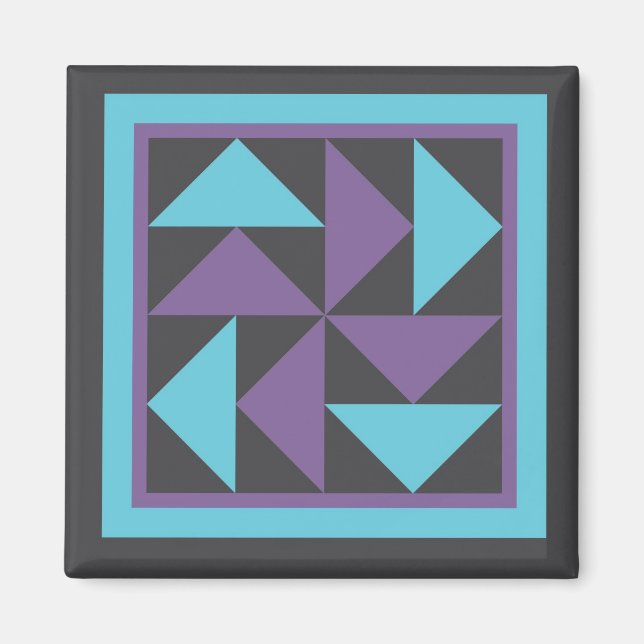 Magnet - Flying Dutchman Quilt Block (Vorne)