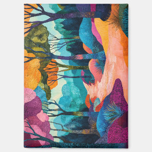 Magnet forestier d'automne